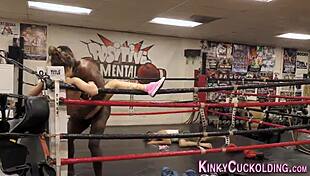 SLUT GOBBLES BLACK COCK