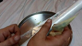 First time figging my submissive's anus with ginger 😈