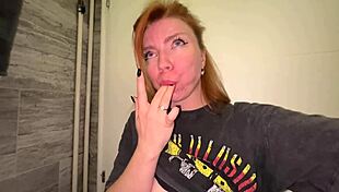 Risky Beauty's Intimate Toilet Moment