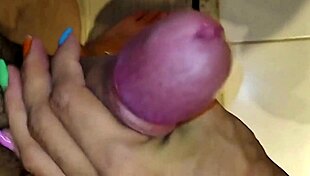 Neighbor visits while she's bathing, leading to intense fucking