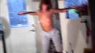 hey, maria shadoes is this redhead milf doing a behind the scenes workout photoshoot at the gym, looking so petite and natural