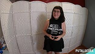 Huge Cock Cums In Spanish Chubby Big Tits Meraki's Pussy