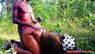 Bbw And Bbc College Mate Fuck Hard In The Bush While Trying To Study Plants And Animals