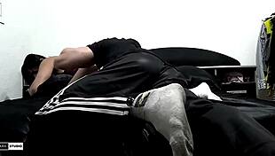 Muscular Guy Pounds Hot Young Brunette's Ass