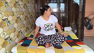 Horny wife puja gets deeply fucked by prem in a homemade roleplay with dirty talk and gaping