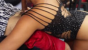 Wow, my 18-year-old Colombian therapist comes home to teach me warm-up exercises with her beautiful mouth!