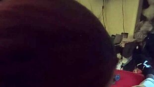 wife performs deepthroat blowjob for her friend