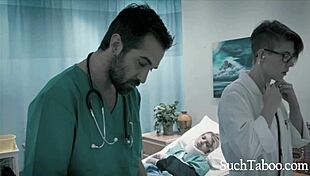 Perverted Doctor Probes Hot Teen Patient Arya Fae Vaginally