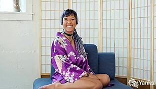 midori black experiences intense body contractions during session