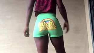 Crazy girl loves shaking her big ass wherever she goes