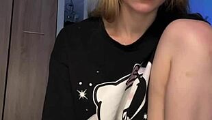 Fingering Pink Perfect Pussy with Big Dildo Evokes Intense Emotions and Orgasm