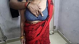 indian desi aunty closeup fuck in sexy red saree indian desi bhabhi saree sex