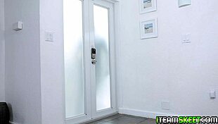 Stunning Brunette Claire Black Kneels And Sucks Cock