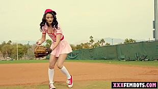 stepdad bought stepson a robot for baseball practice