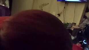 wife performs deepthroat blowjob for her friend