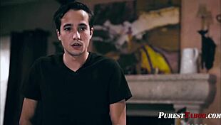 Unfulfilled housewife cheats with teen peeping tom!