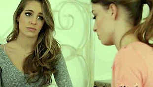 19yo lesbo stunners scissoring passionately in college dorm