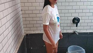 Brother fucks Saara anal during Holi celebration