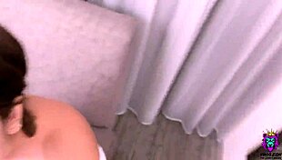 latina with giant tits enjoys rough sex spanish couple, homemade anal and creampie.