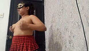 Exotic Dancer Warms Pussy with Fingering and Toys