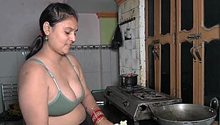 kitchen sex while cooking, monster cock involved 😏