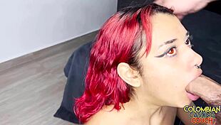 Alt emo goth scene: big booty Latina slut on casting couch
