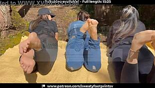 Removing Sweaty Shoes And Socks On Medellin Cableway Part 2