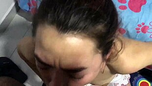 I gave my husband a delicious blowjob before bed, nora milf.