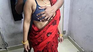 indian desi aunty closeup fuck in sexy red saree indian desi bhabhi saree sex