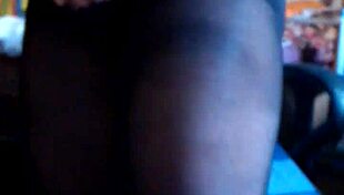 Who wouldn't love seeing cum in black pantyhose during masturbation?