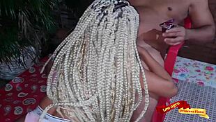 Couple fucks roughly at family party gathering