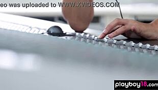 Passionate Naked Brunette Teen 18+ Dj Madison Walker Jamming Out To Music