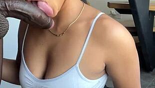 She satisfies her eating bbc with her stepbrothers -amateur couple- nysdel, want more?