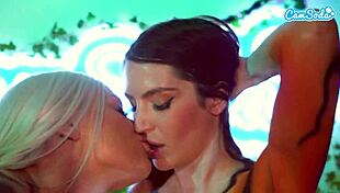 xxx body paint leads to wild animal sex. sloppy blowjobs and lesbian scissoring in group