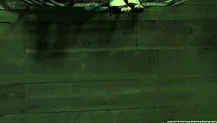 hung up honey gets punished with fucking in the garage