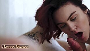 Sweet sinner muscular man makes sure his stunning kinky partner leaves satisfied after he fucks her