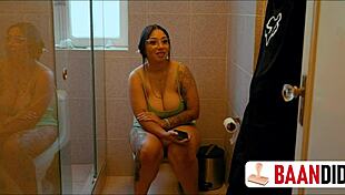 My busty stepsister cheats on her boyfriend with rough spanking and fucking!