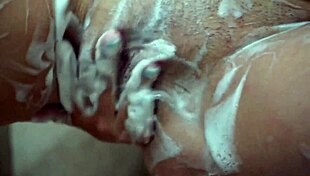 sara blonde enjoys golden temptation in office bathroom