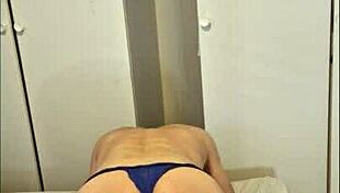 i enslaved this big butt teacher in panties and heels, doggystyle with my monster cock in the bedroom