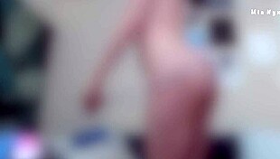 amateur mia nyx shows off her sexy pink hairy pussy in see through lingerie, bra and panties with blur edit