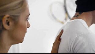 Horny Blonde Wife Use Sex To Motivate Best Player To Her Husbands Football Team