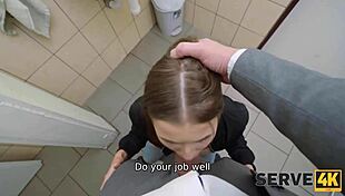 serve4k toilet revenge with shaved pussy and pov sex