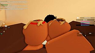135 roblox porn blacked with rough anal and cowgirl riding 😈