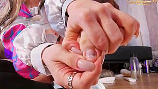 hot gwen-spider is riding a dildo