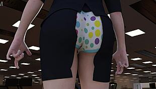 ashley and sheva have fun with office antics at work