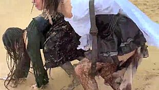 Two Exotic Pirates Seduce And Fuck Muscular Sailors After Shipwreck Orgy