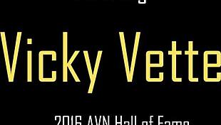 White Laced Blonde Vicky Vette Fingering Her Slit On The Bed