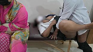 Indian School Student Got Hardly Fucked By A Doctor Infront Of Mother