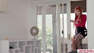 Stepson fucks and cums in stepmom's hairy pussy