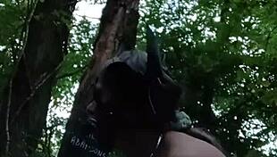 Watch The Female Slave Acting As Ponygirl In The Forest